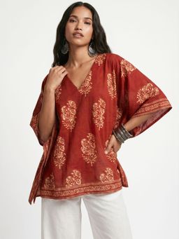 NISHORAMA - Red Roshni Kaftan
