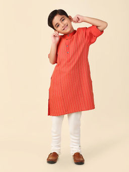 Fabindia - Viscose Silk Woven Long Kurta