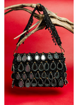 Nayaab by Sonia - Aaina Kasse Black Clutches