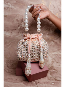 Nayaab by Sonia - Flower Bed Nano Pink Potli
