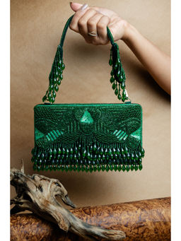 Nayaab by Sonia - Ornate Radiance Green Clutches