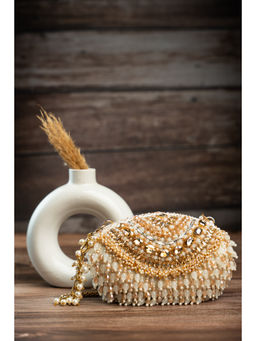 Nayaab by Sonia - Serenity Radiance Oceanic Off White Clutches