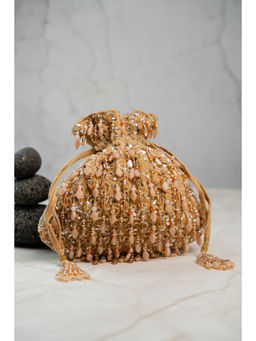 Nayaab by Sonia - Serenity Satchel Gold Potli
