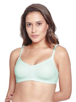 Shyaway - By Susie Sky Blue Non Padded Wire Free Seamless Cotton Bra