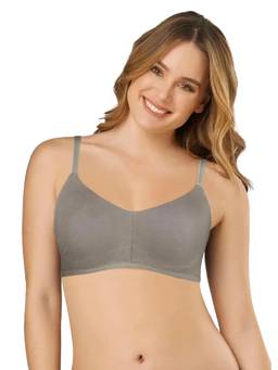 Shyaway - By Susie Storm Grey Front Non Padded Wire Free Seamless Cotton Bra