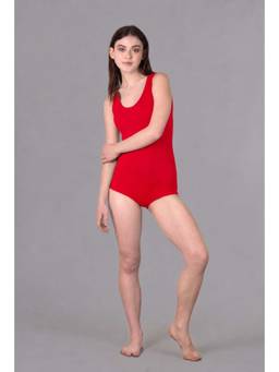 Keepfit - Women's Sleeveless Red Swimwear