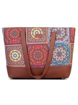 Zouk - Women's Handcrafted Multi-Color Mandala Printed Shoulder Tote Bag