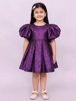 Lil Drama - Glam up Girls Party Purple Dress