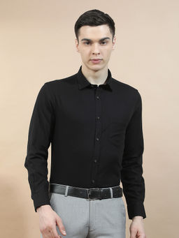 Cantabil - Men Solid Casual Shirt Breathable Soft 100% Cotton Slim Fit Color Fastness