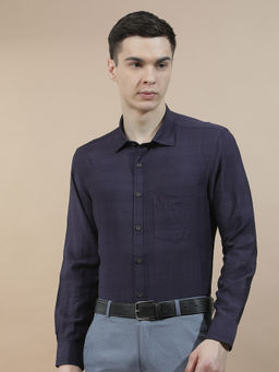 Cantabil - Men Self Design Formal Shirt Breathable Soft Nylon Viscose Slim Fit