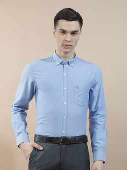 Cantabil - Men Solid Formal Shirt Breathable Soft 100% Cotton Slim Fit Color Fastness
