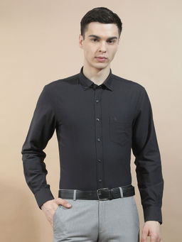 Cantabil - Men Solid Formal Shirt Breathable Soft 100% Cotton Slim Fit Color Fastness