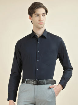 Cantabil - Men Solid Formal Regular Fit 100% Cotton Shirt