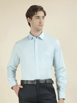 Cantabil - Men Solid Formal Slim Fit Cotton Stretch Shirt