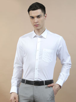 Cantabil - Men's Formal Shirt Regular Fit 100% Cotton Solid Breathable and Soft