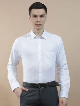 Cantabil - Men's Formal Shirt Regular Fit 100% Cotton Solid Breathable and Soft