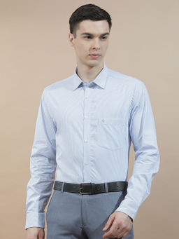 Cantabil - Men's Formal Shirt Regular Fit 100% Cotton Striped Breathable and Soft