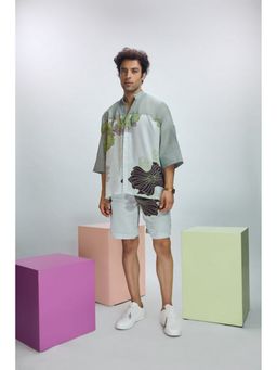 Nirmooha - Grey Printed Shorts