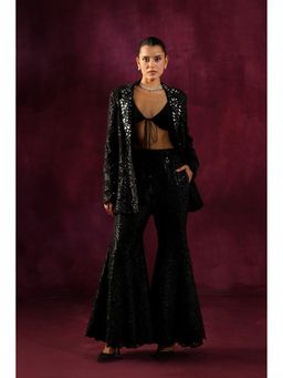 Twenty Nine - Black Floral Mirrorwork Women's Blazer