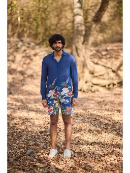 Nirmooha - Botanic Mirage Blue Shorts