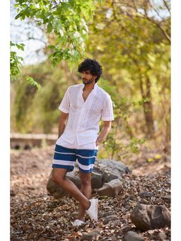 Nirmooha - Amber Haven Blue Shorts