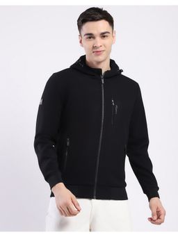 Monte Carlo - Men Black Solid Hoodie