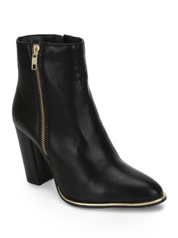 Truffle Collection - Black Solid Boots