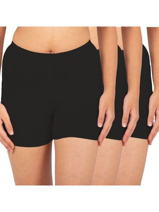 Adira Pack Of 3 Underdress Shorts - Black