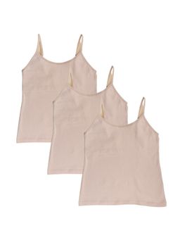 Adira - Pack Of 3 Starter Camisole - Padded - Nude