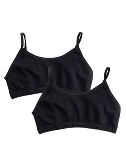 Adira - Pack Of 2 Starter Bras - Padded - Black