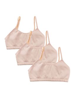 Adira - Pack Of 3 Starter Bras - Padded - Nude