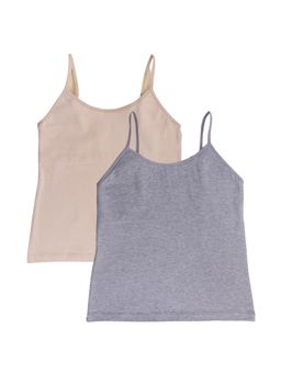 Adira - Pack Of 2 Starter Camisole - Padded - Multi-Color