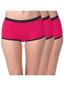 Adira - Periods Panty Modal Boxer For Women Fit Pack Of - 3 - Fuschia
