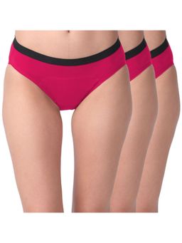 Adira - Period Panty Modal Hipster For Women Hipster Fit Pack Of 3 - Fuschia