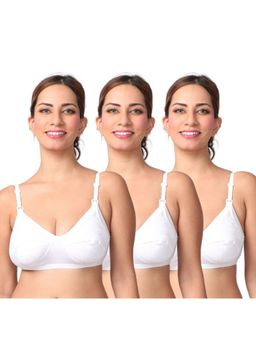 Morph Maternity - Pack Of 3 Leakproof Nursing Bras - White