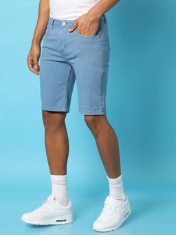 CAHOOT - Men Solid Regular Denim Shorts