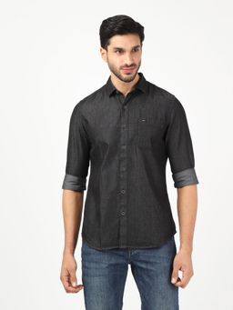 Lee - Men Charcoal Solid Shirt