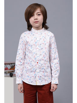 One Friday - Boys White Cotton Shirt