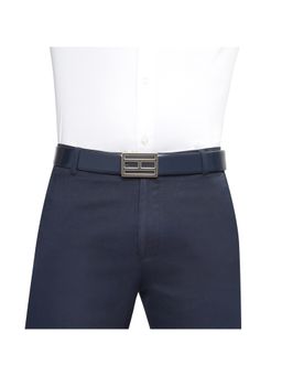 Tommy Hilfiger - Men Leather Reversible Belt - Navy Blue (Sewanee)