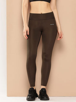 Alcis - Women Brown Solid Tights