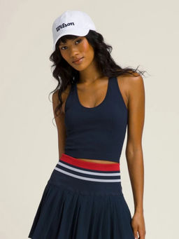 Wilson - Women Everyday Brami Sleeveless Crop Tank Top Ribbed Stretch Activewear Tank Top