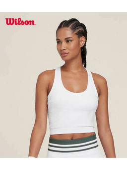 Wilson - Women Everyday Brami Sleeveless Crop Tank Top Ribbed Stretch Activewear Tank Top