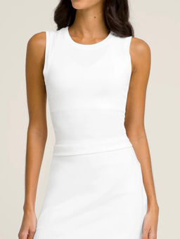 Wilson - Women Pro Seamless Tank Top White Sleeveless Slim Fit Activewear Tank Top