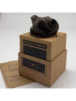 The Tie Hub - Brown Microfiber Pocket Square For Men