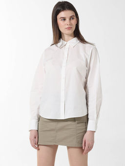 ONLY - White Cut-Out Shirt