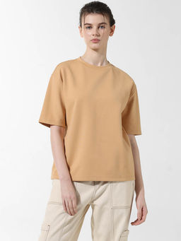 ONLY - Beige Oversized T-Shirt