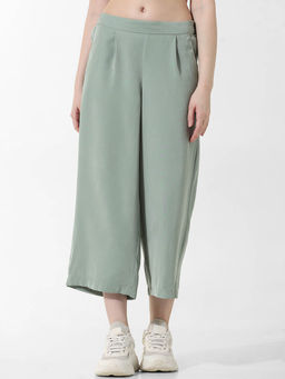 ONLY - Light Green Mid Rise Culottes