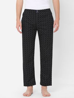 Urban Scottish - Mens Printed Cotton Pyjamas Black