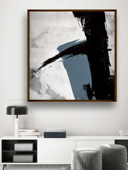 The Art House - Grey Black Abstract Painting Wall Art
