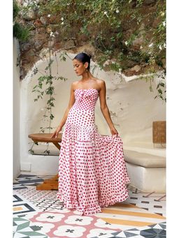 MISS MOSA BY AKANKSHA - Genesis Polka Swimsuit with Skirt